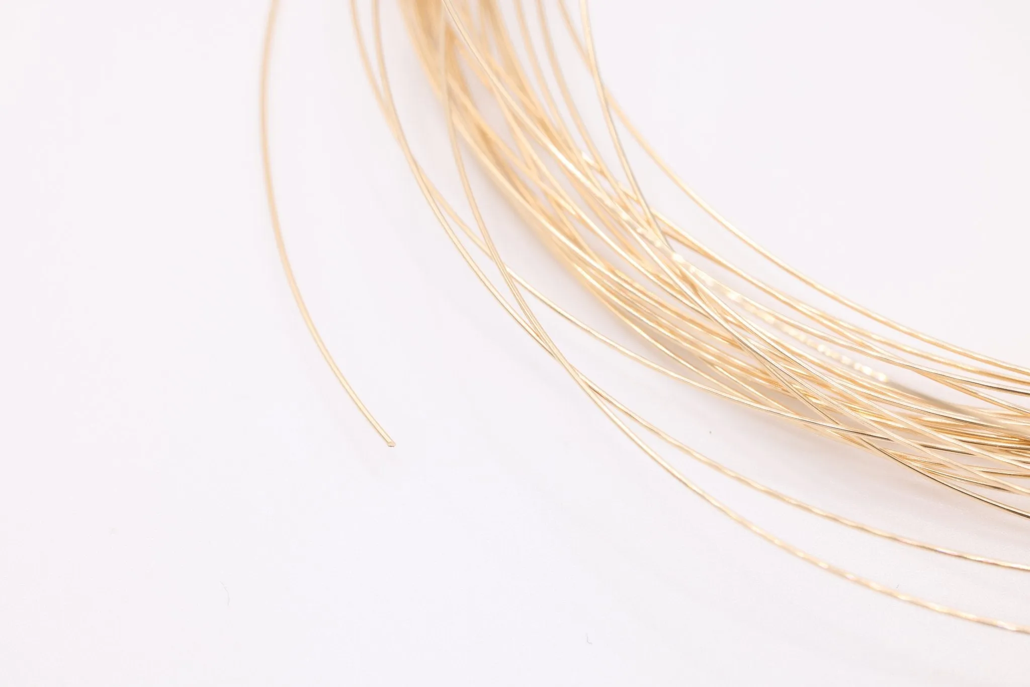 14k Gold Filled Wire, 22 Gauge 0.63mm, Gold Wire, Half Hard Jewelry Wire