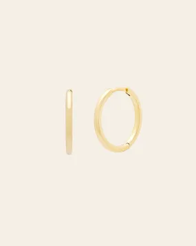 15mm Essential Hoops - Gold Vermeil