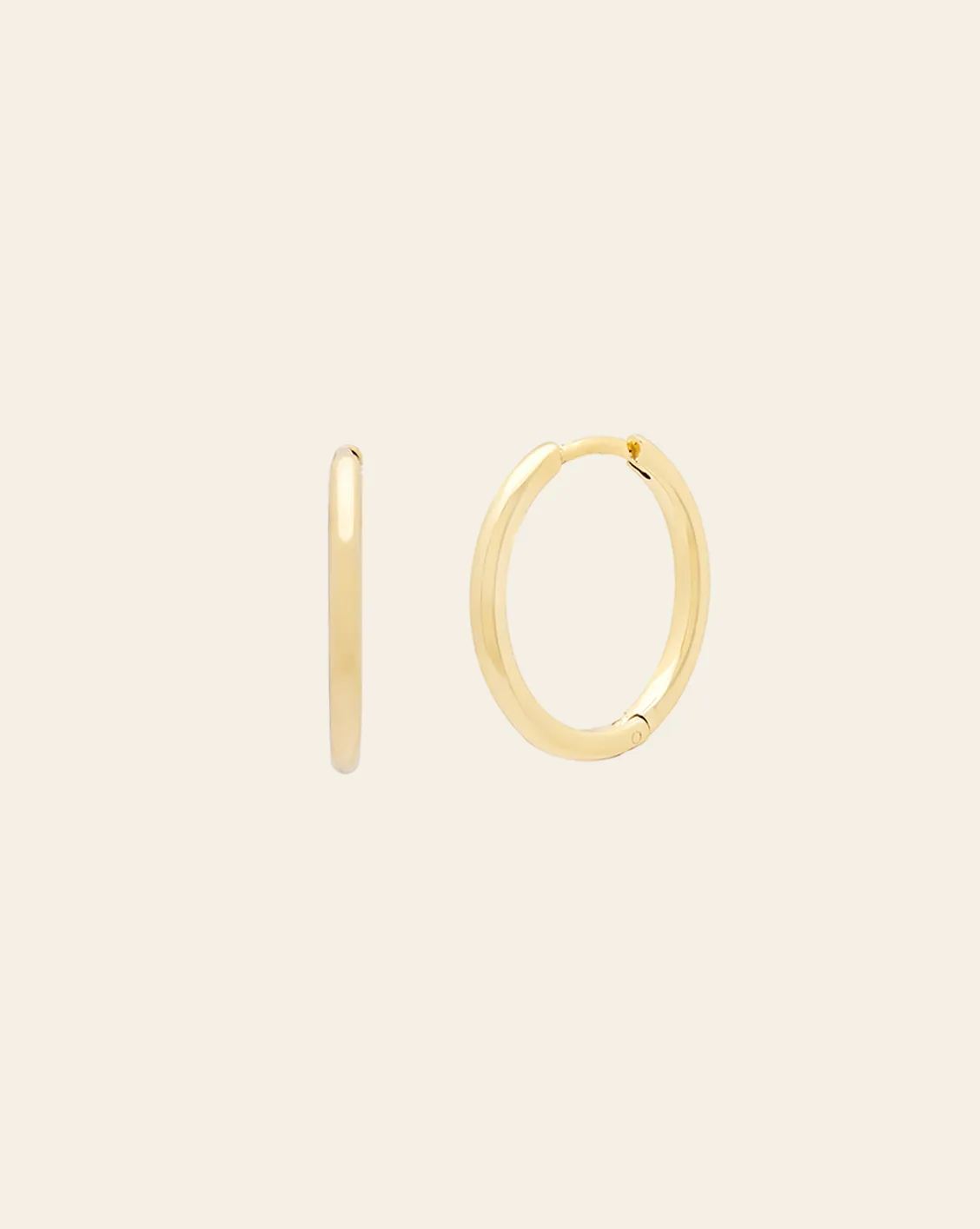 15mm Essential Hoops - Gold Vermeil