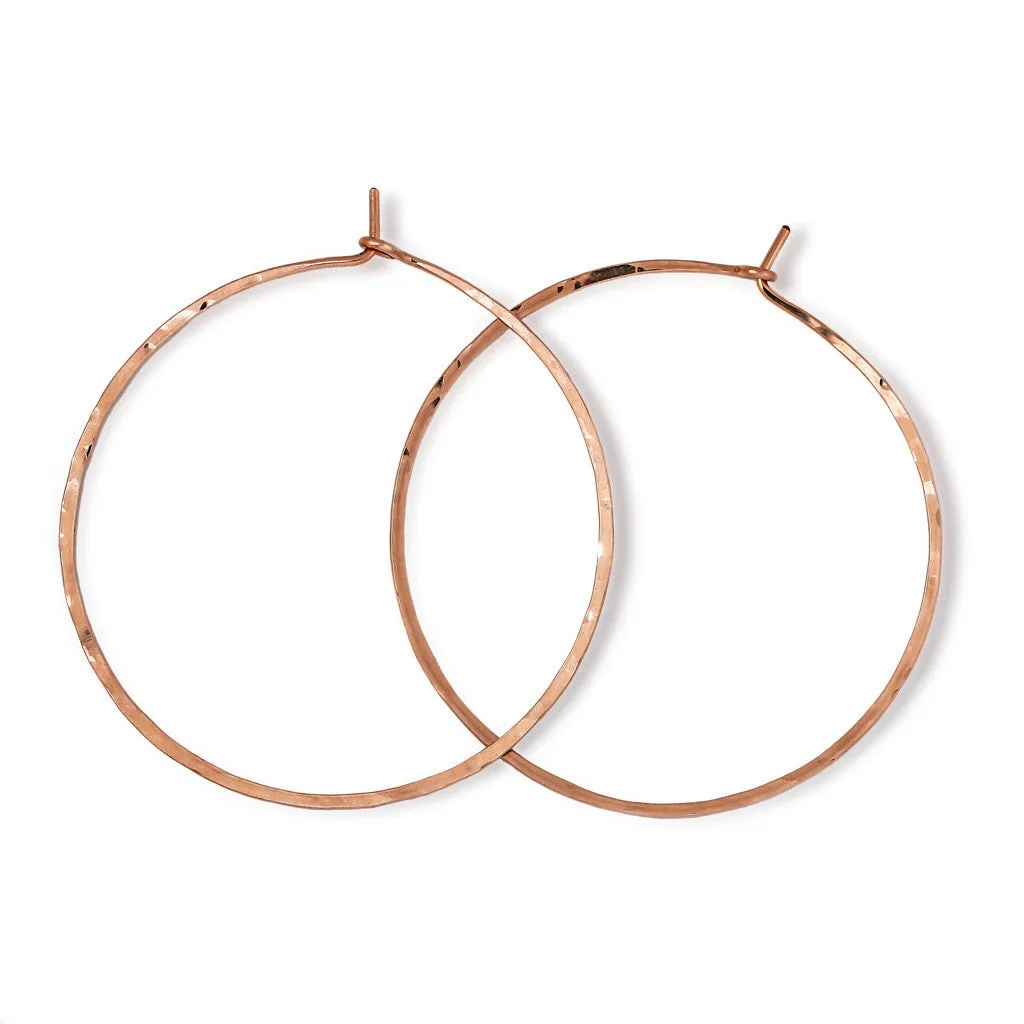 2 Inch Endless Thin Hoop Earrings