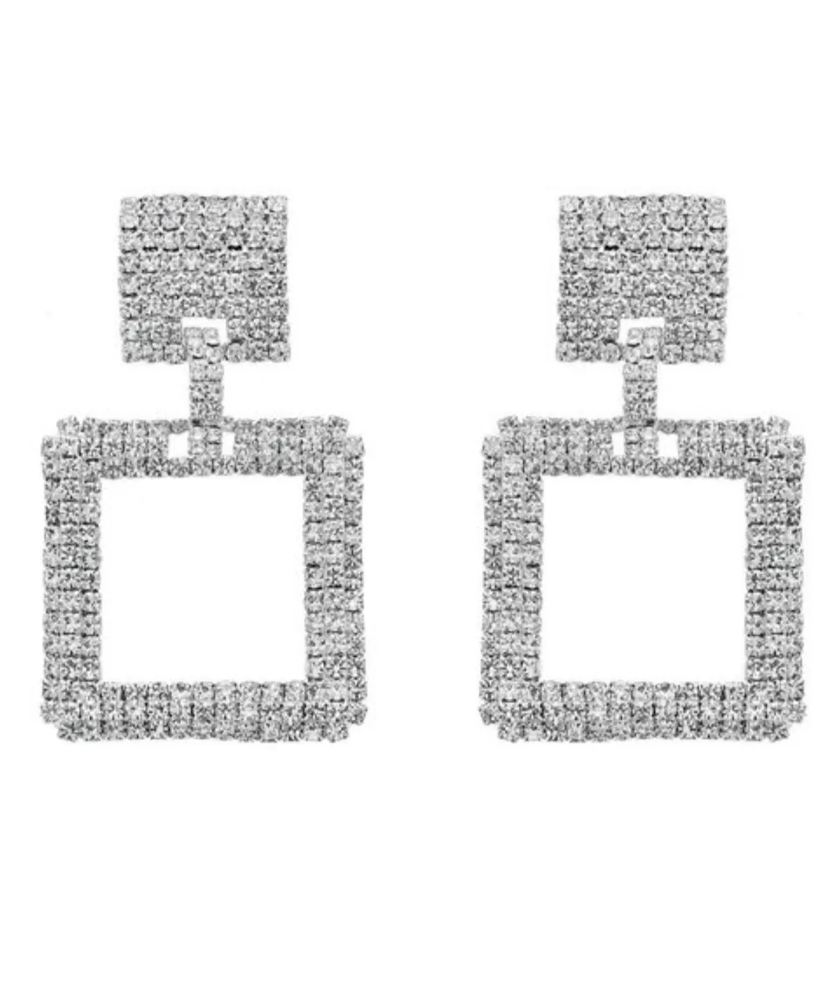 2 Tier Crystal Glitz Earrings