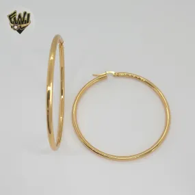 (4-2179) Stainless Steel - Plain Medium Hoops.