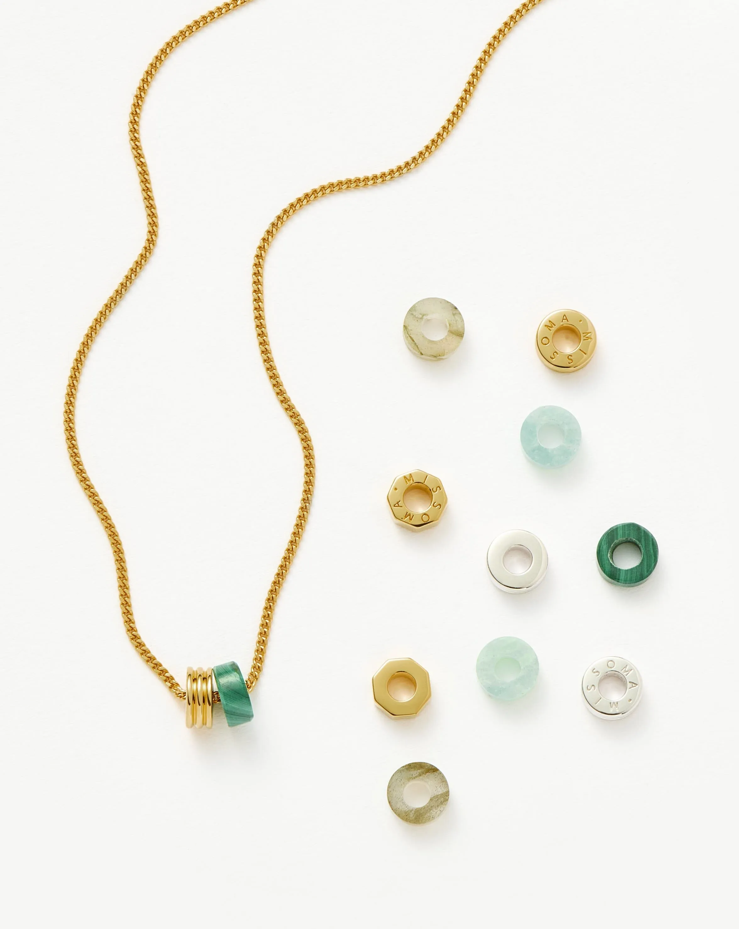 Abacus Beaded Gemstone Make-Your-Own Set | 18ct Recycled Gold Vermeil on Recycled Sterling Silver