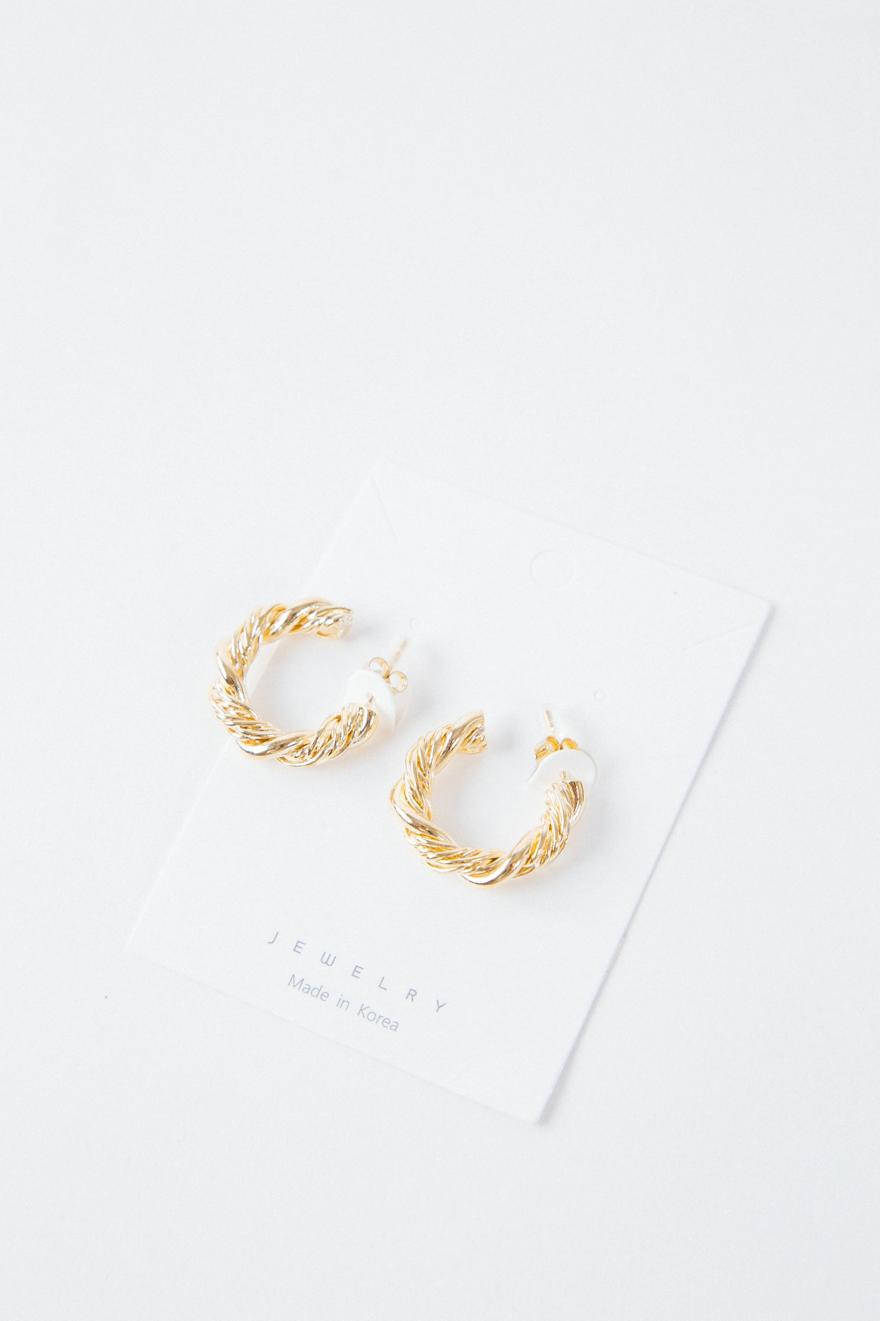 Alice Twisted Hoop Earring, Gold