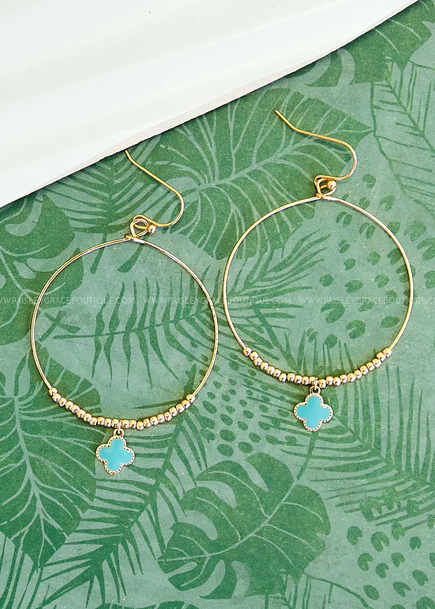 Allie Clover Hoop Earrings - 2 Colors