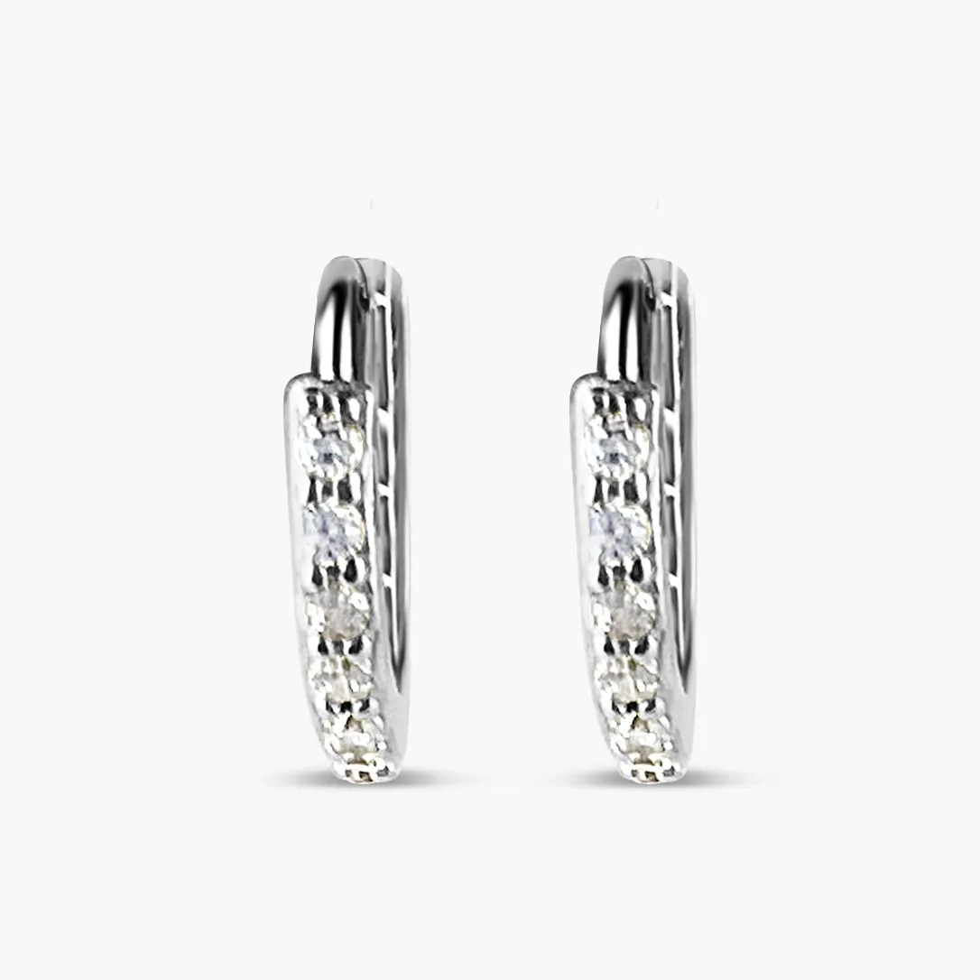 Ava Huggie Hoop Earrings 925 Sterling Silver