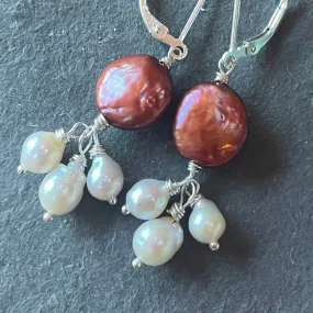 Baroque Pearl Dangle Earrings