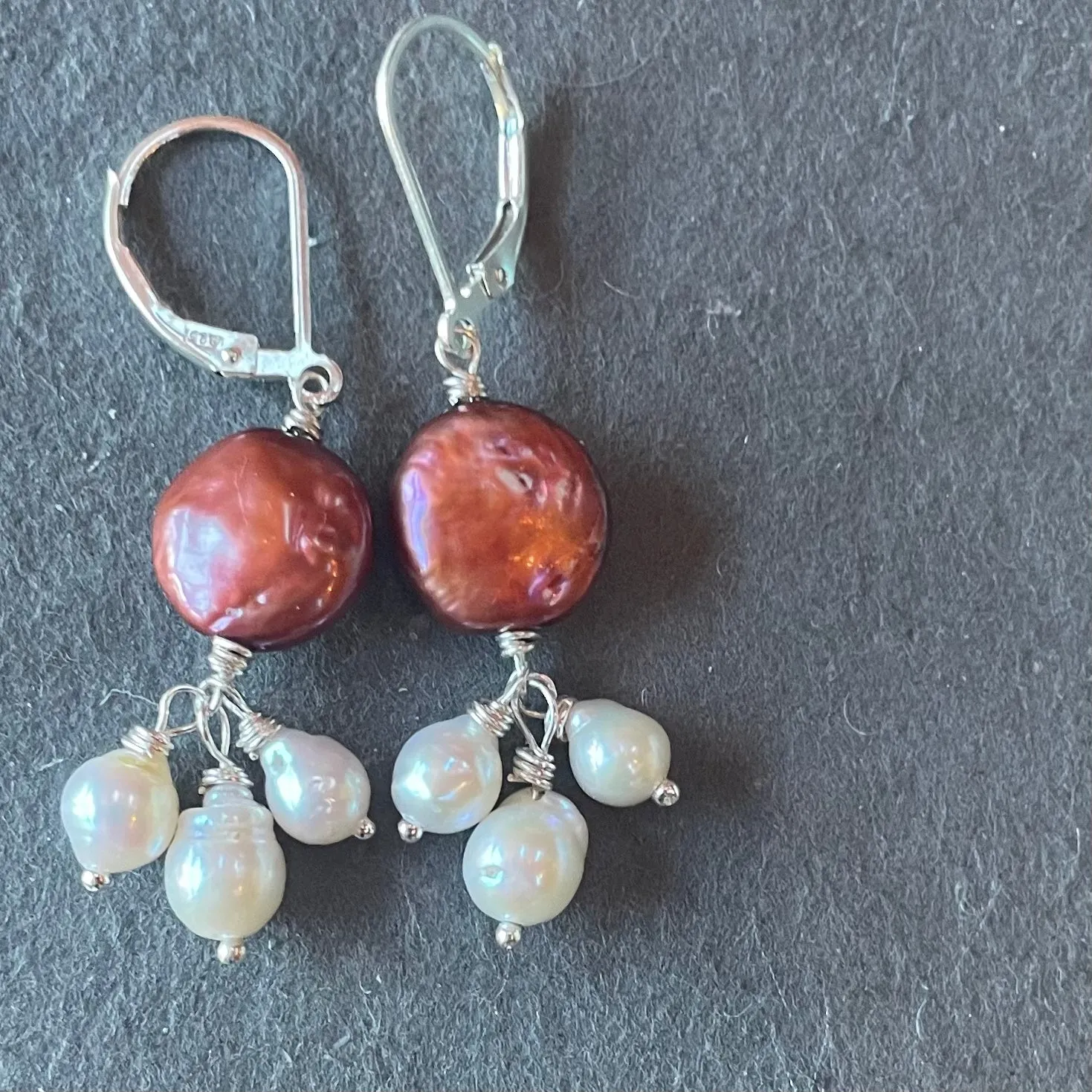 Baroque Pearl Dangle Earrings