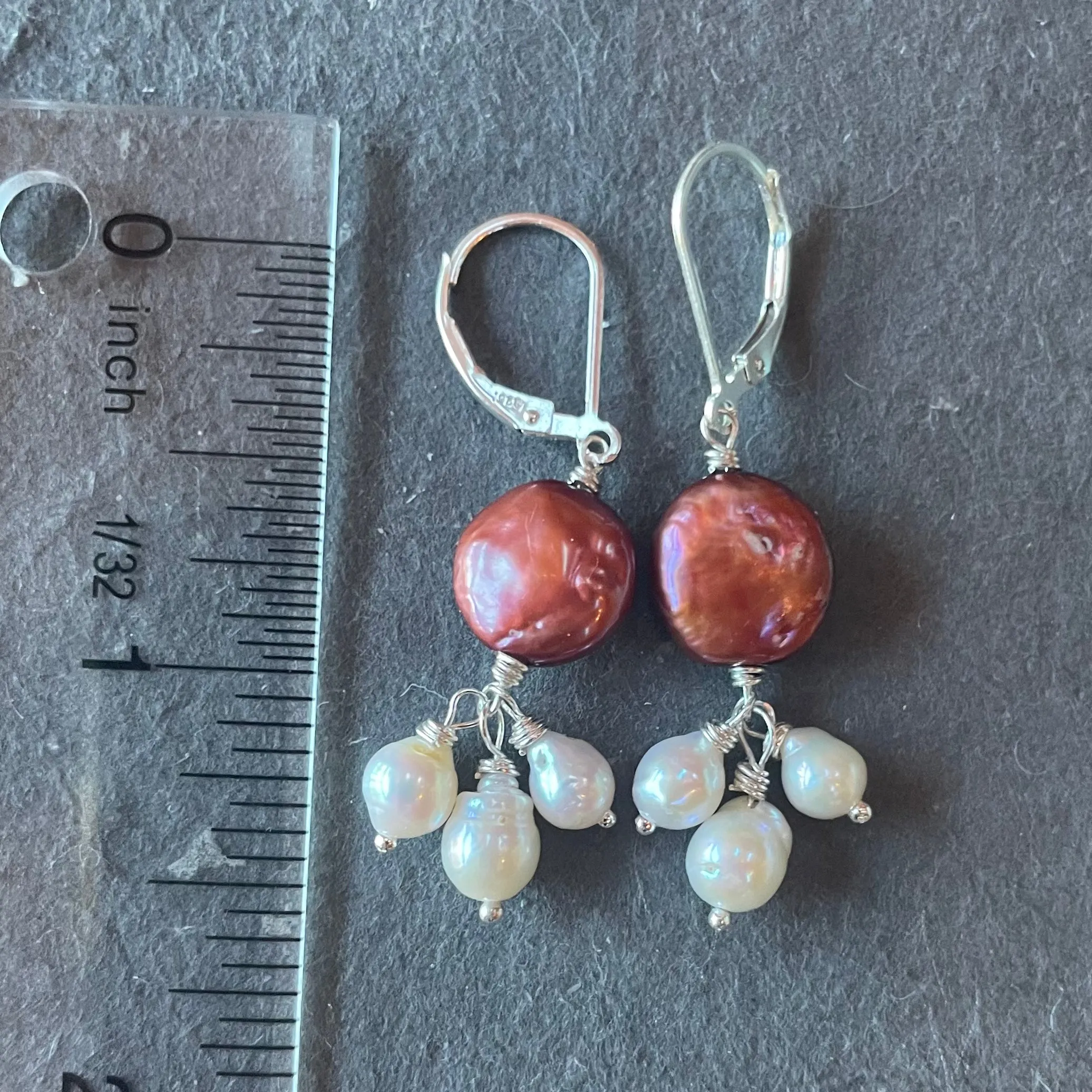 Baroque Pearl Dangle Earrings