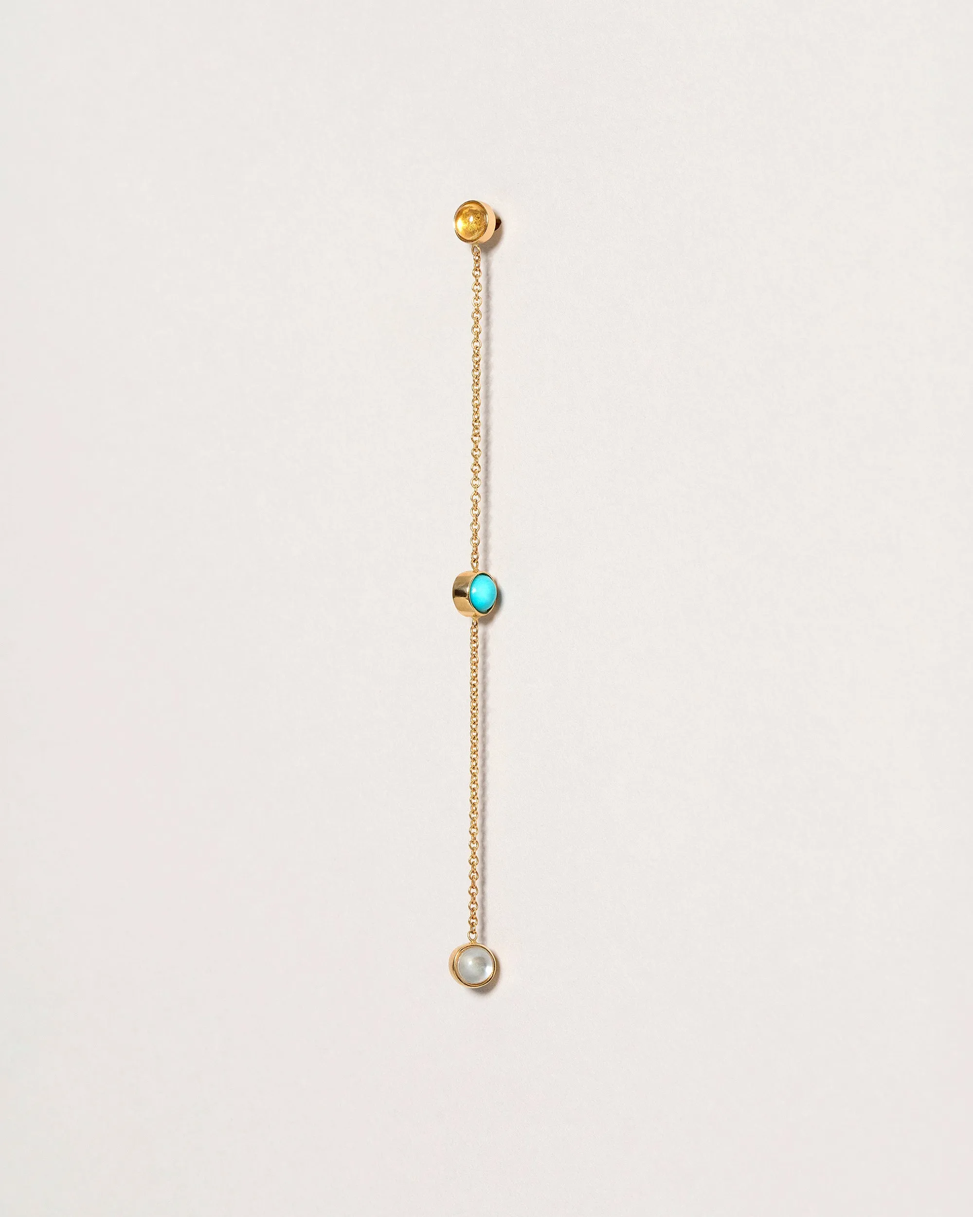 Birthstone Earring Single - Two-Drop