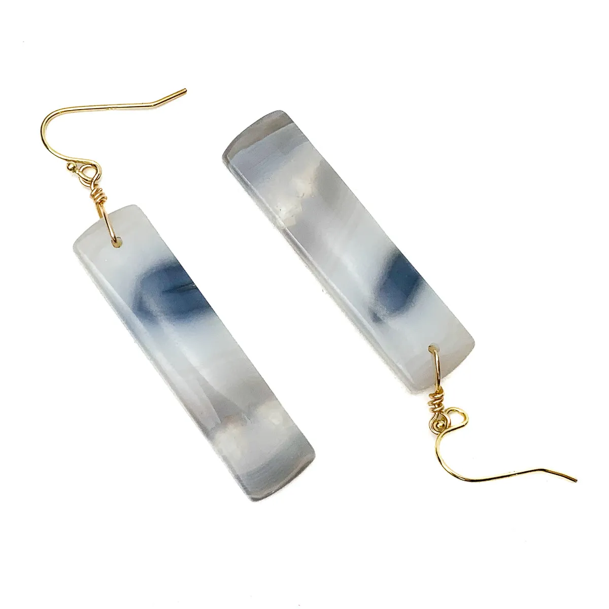 Botswana Agate Earrings With Gold-Filled French Earwires