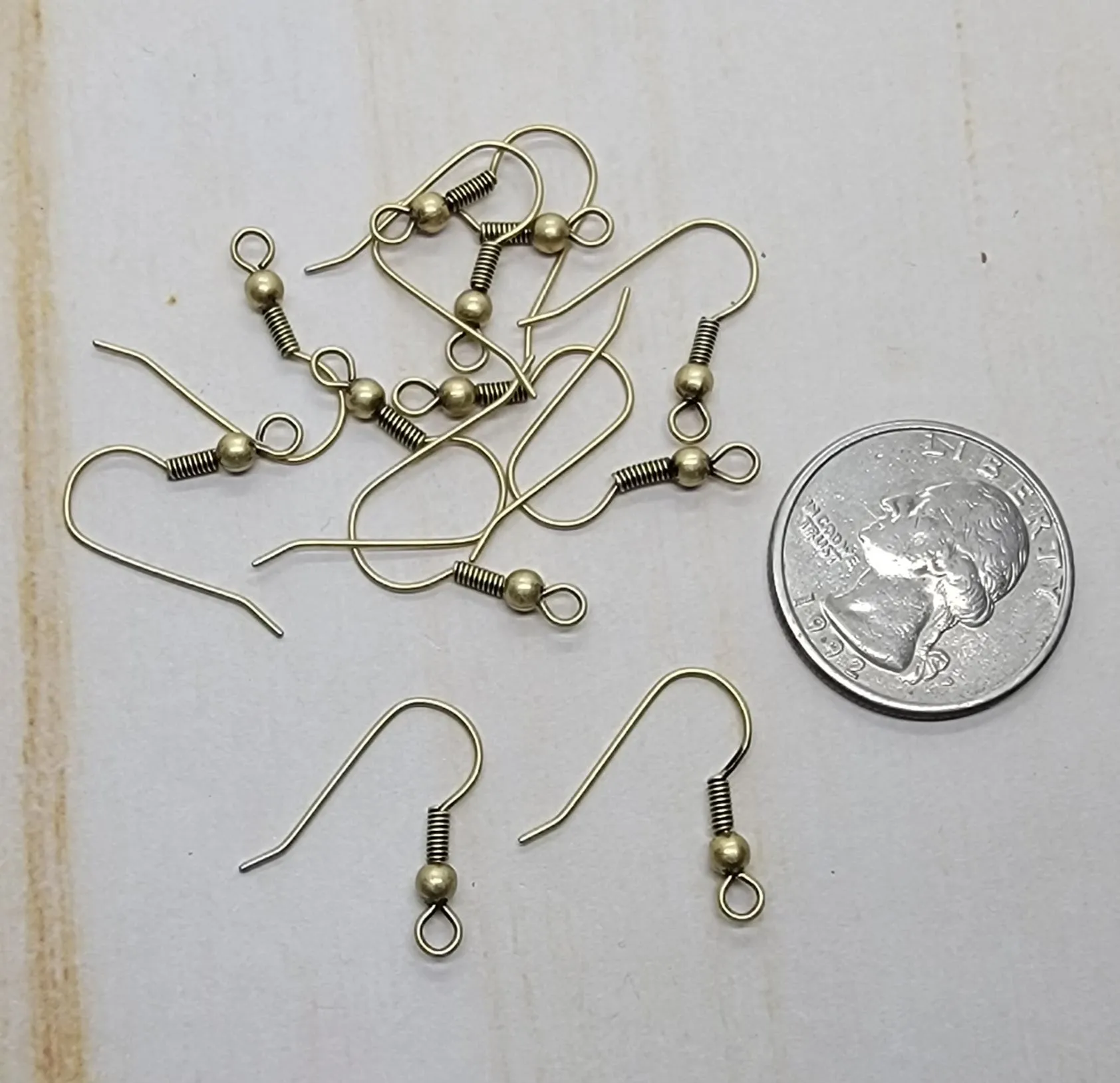 Brass Ox French Hook Ear Wires (12) - L1299