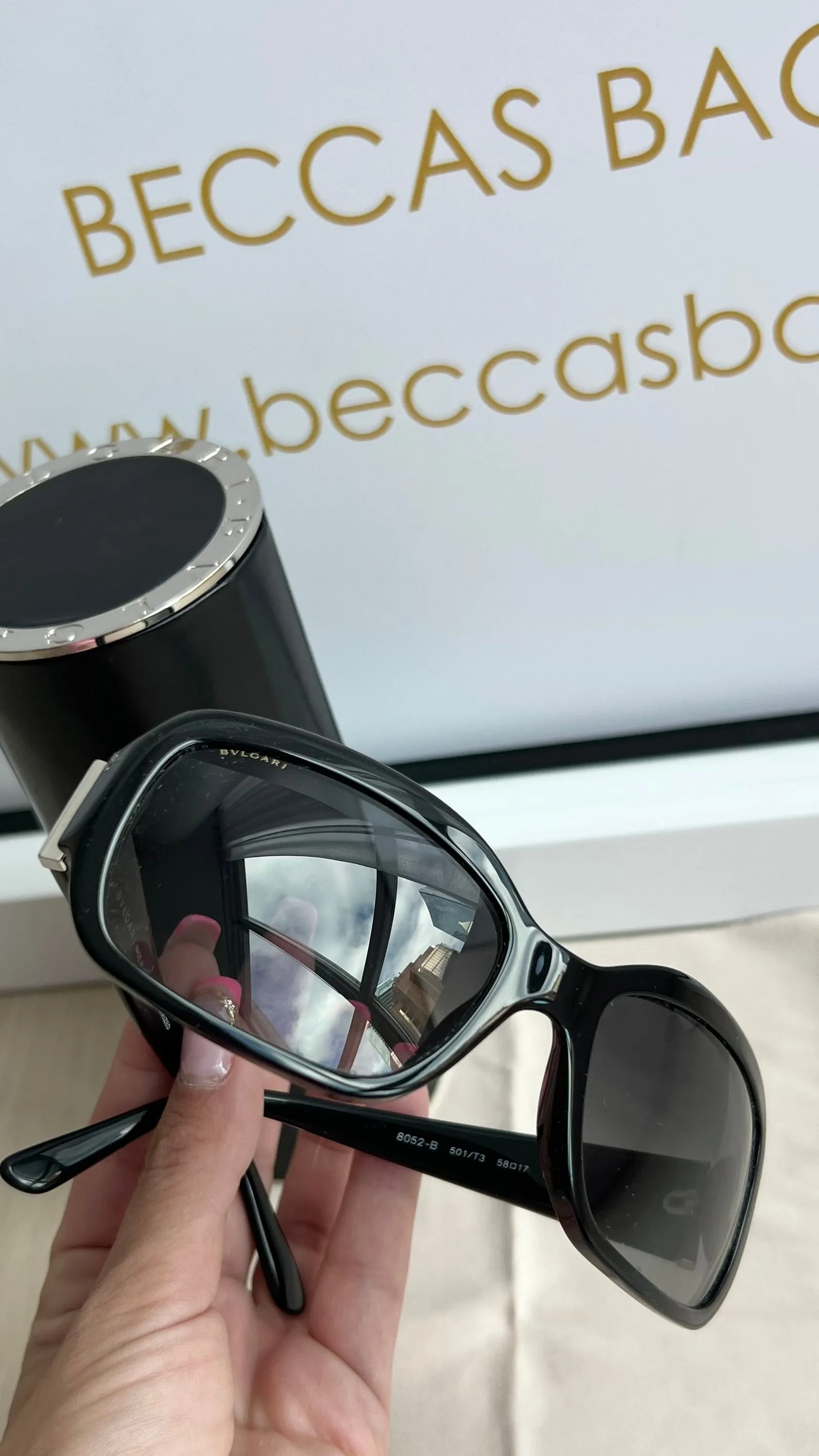 Bvlgari Crystal Sunglasses