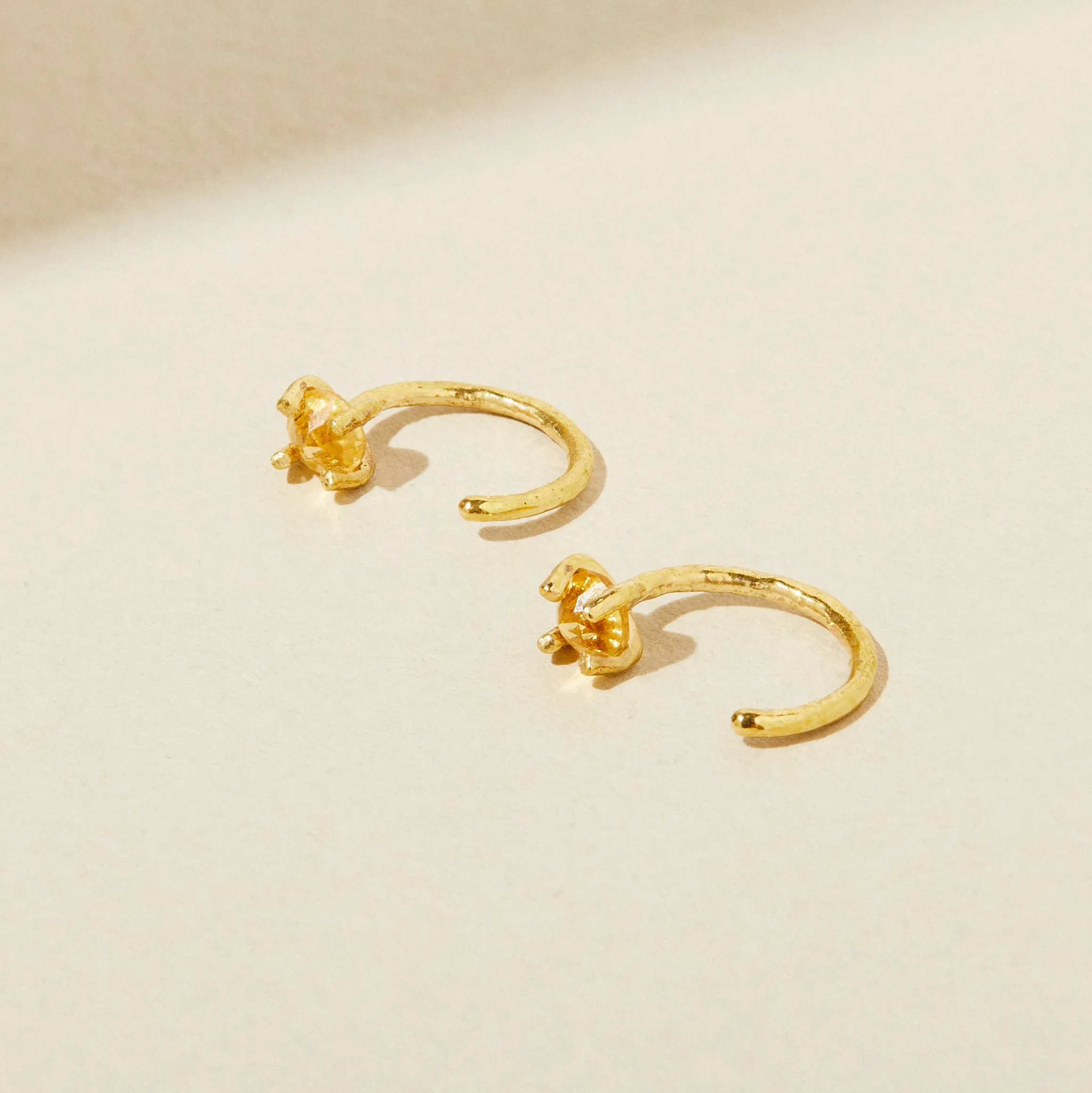 Citrine Hugger Earrings