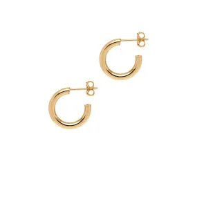 Classic, 'Shiny Tube' Hoop Earrings