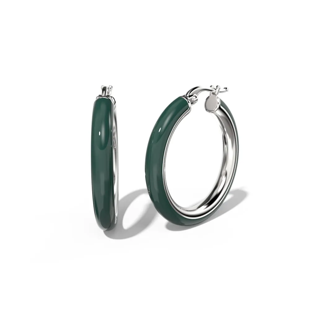 Coloured Hoop Earrings