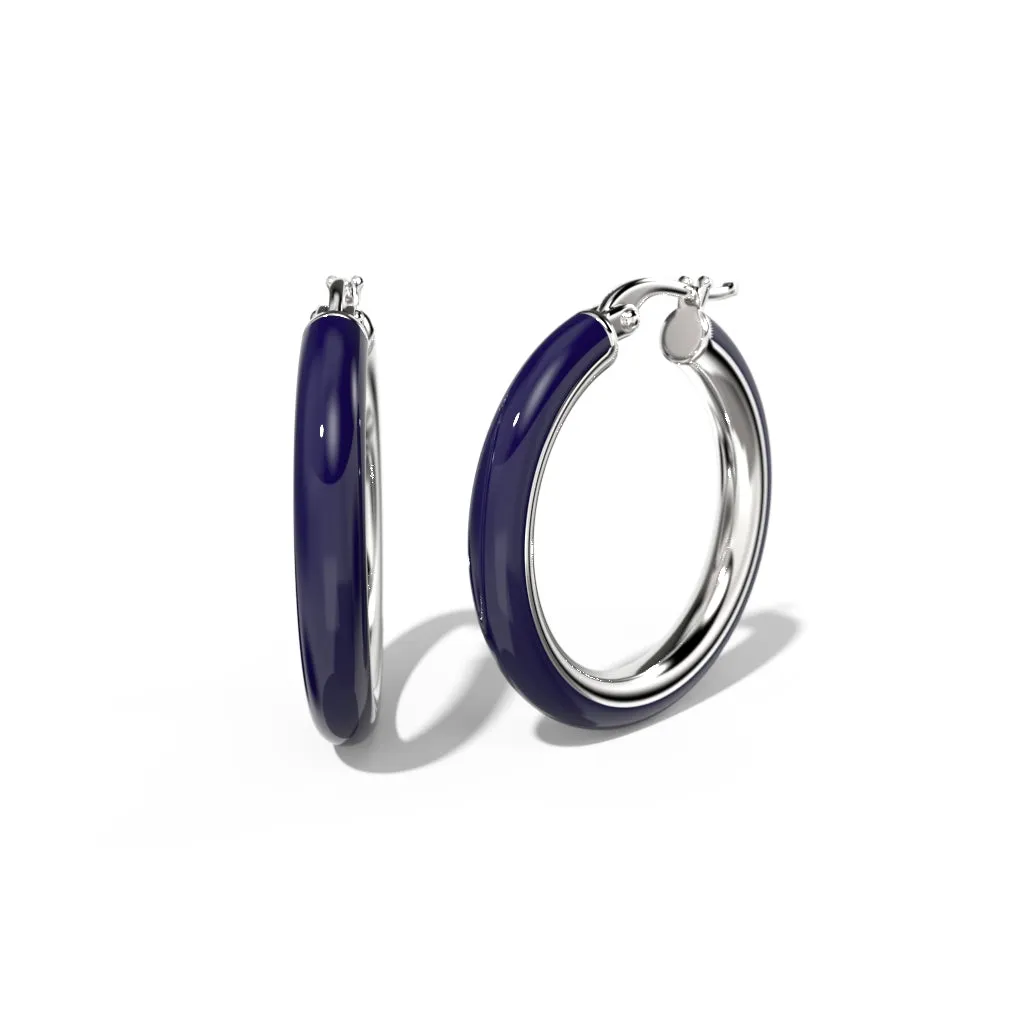 Coloured Hoop Earrings