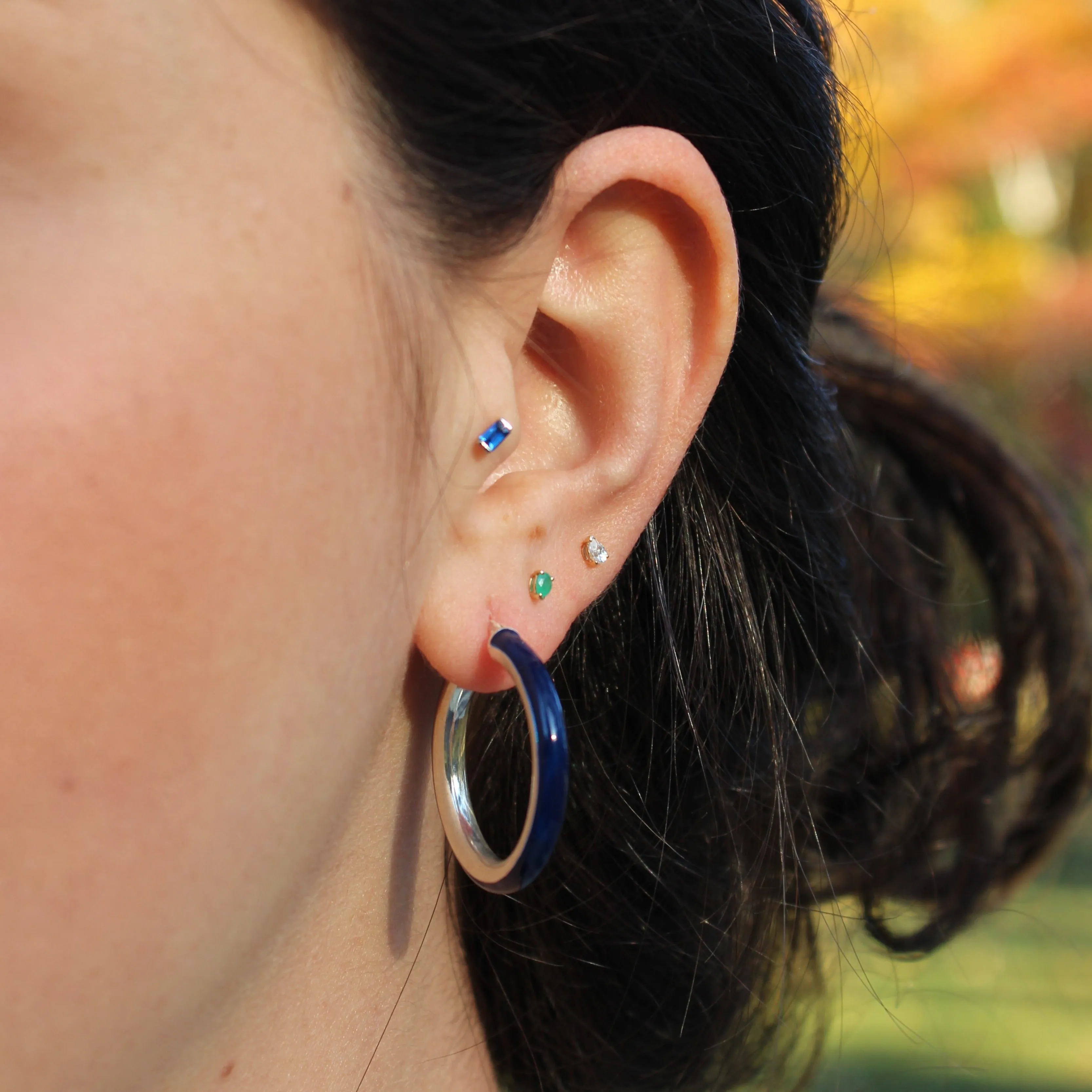 Coloured Hoop Earrings