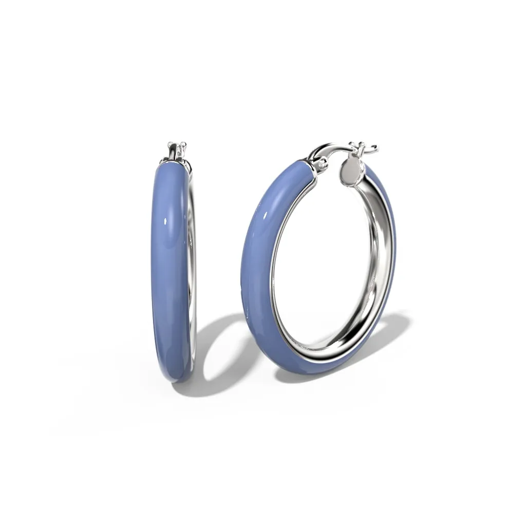 Coloured Hoop Earrings