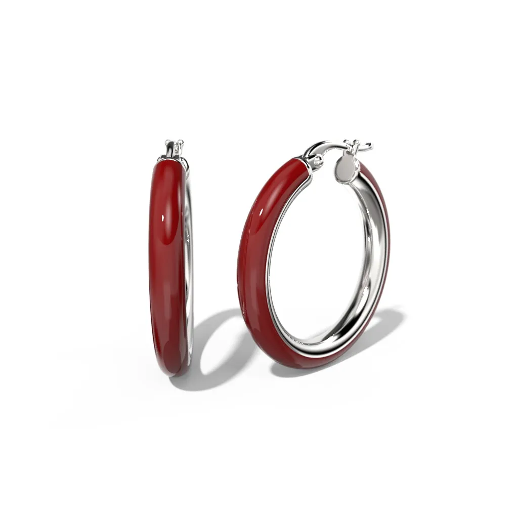 Coloured Hoop Earrings