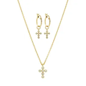 Dainty Cross Jewelry Set