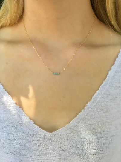 Dainty Everyday Gold Tiny Bead Layering Necklace