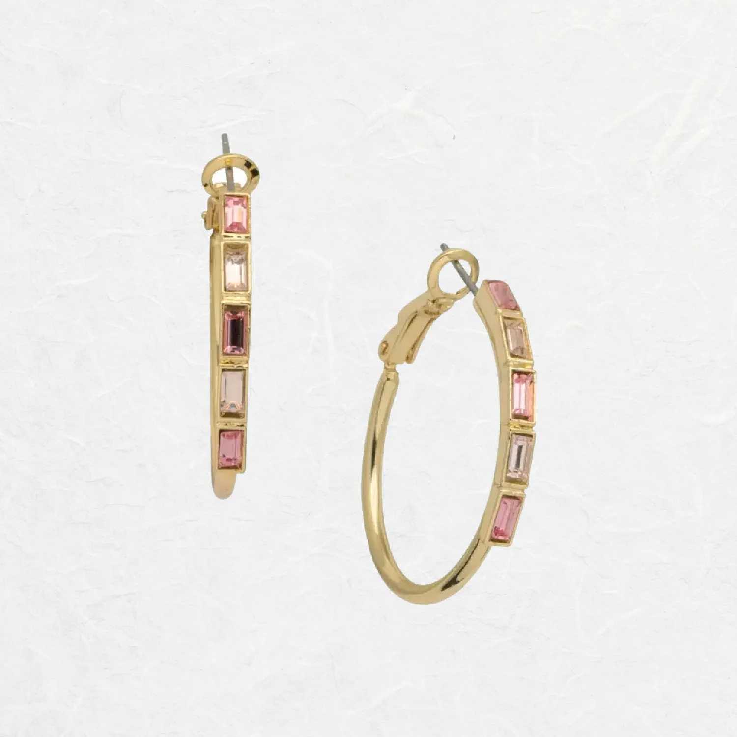 Diana Pinks Hoop Earrings