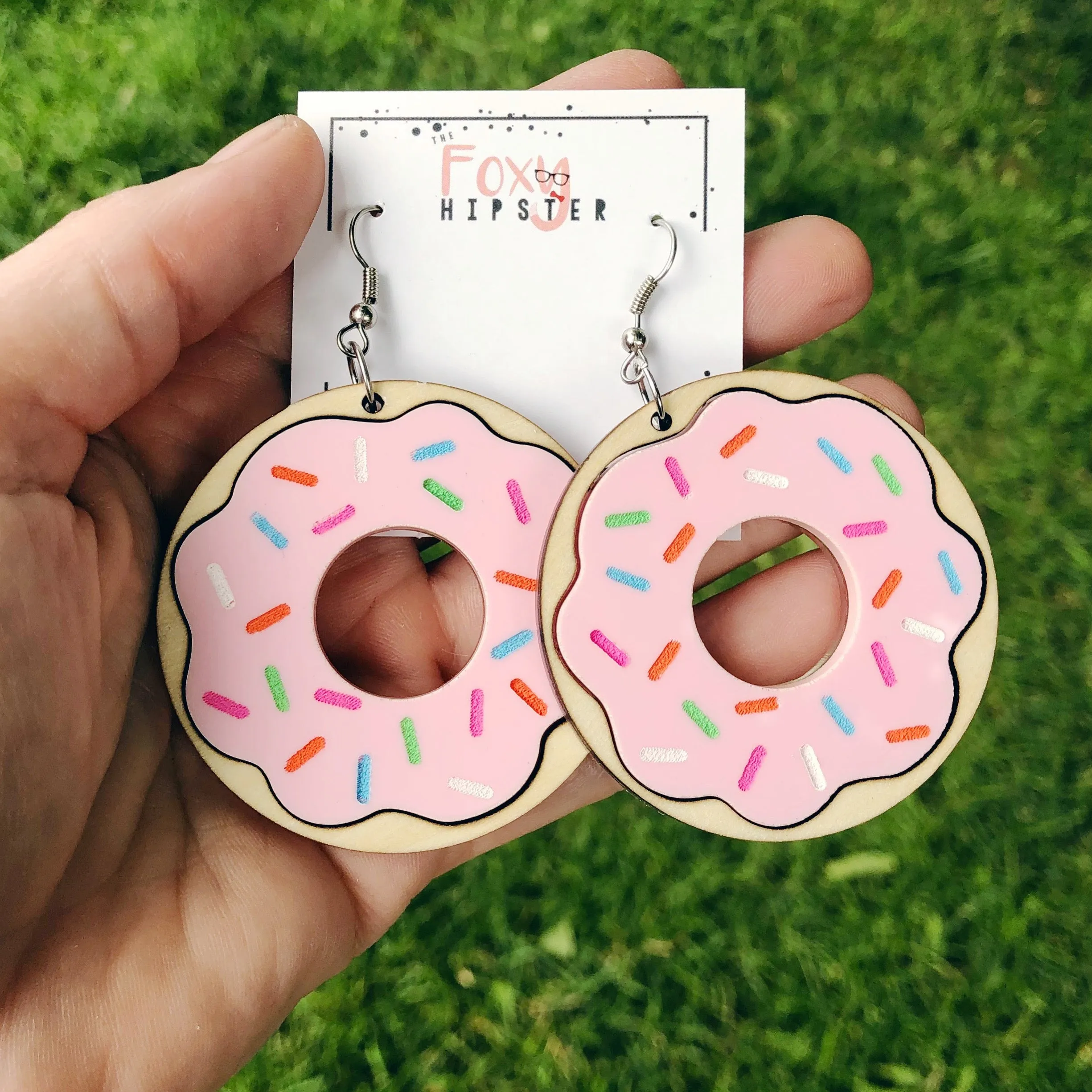 Donut Dangle Earrings