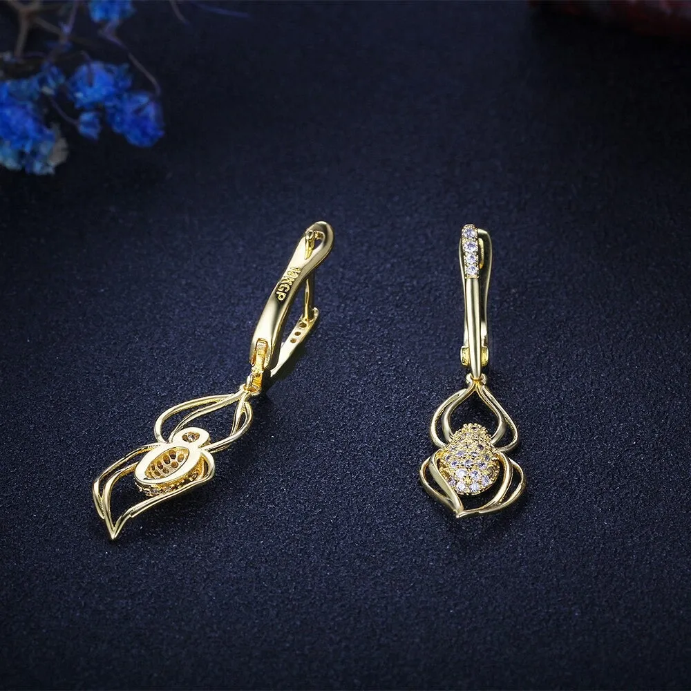 Double Loop Drop Earrings For Women