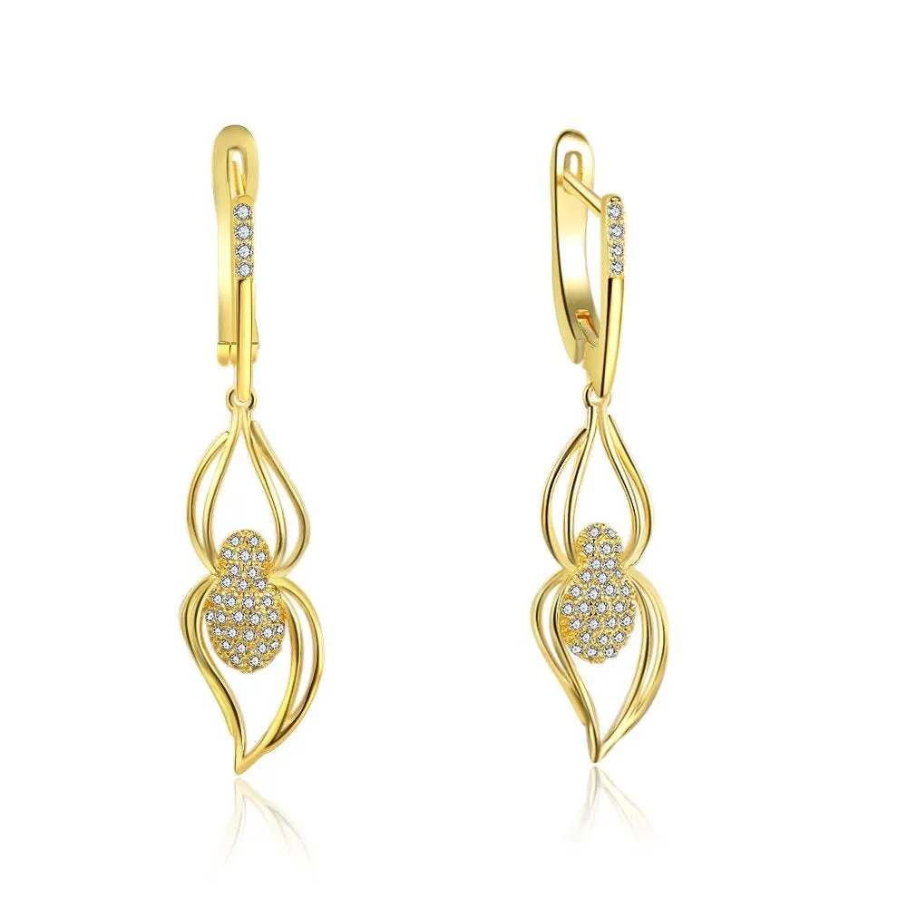 Double Loop Drop Earrings For Women