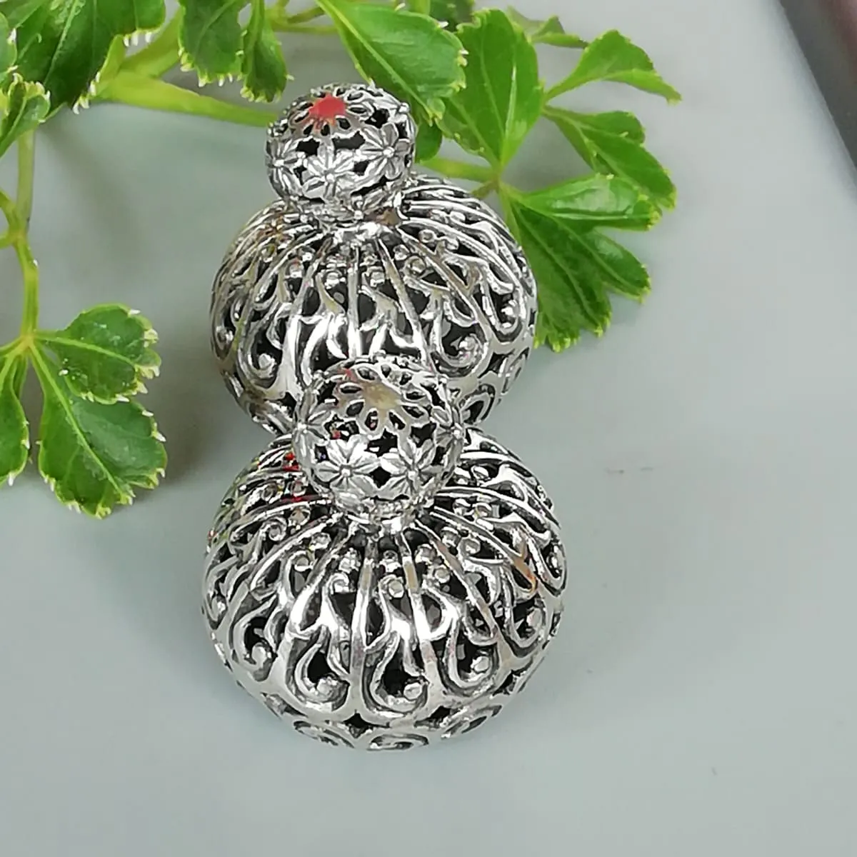 Double sided sterling silver ball studs | Indian front back earrings  | Chunky statement earrings | Filigree Silver jewelry | E913