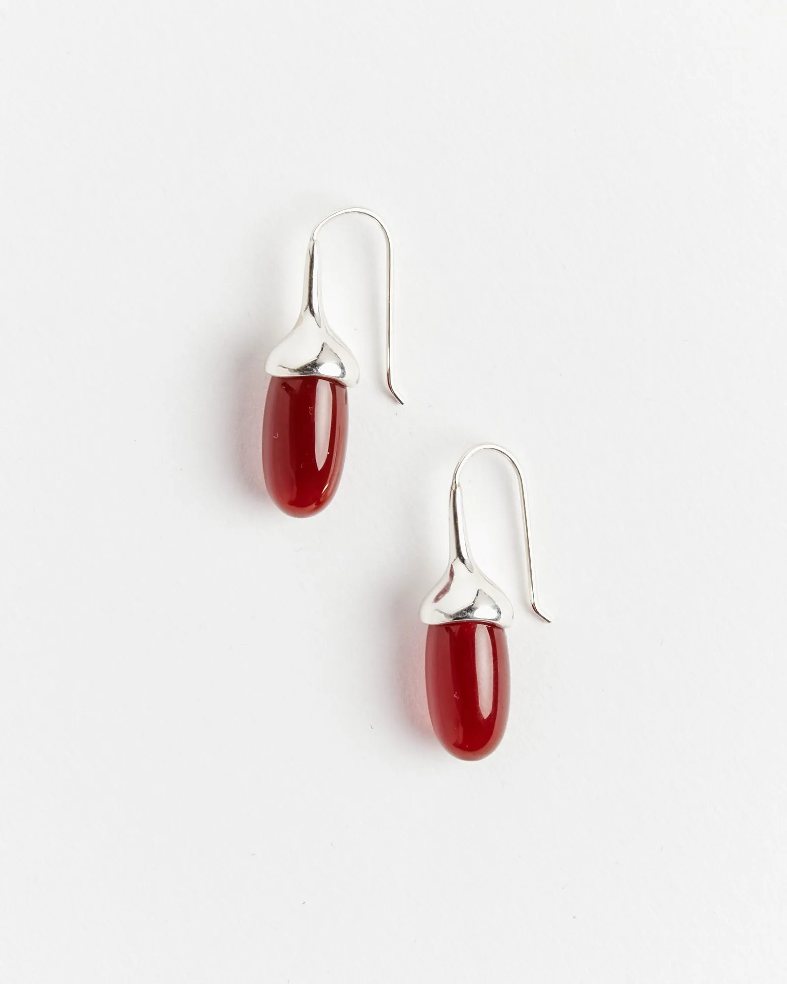 Dripping Stone Earrings in Garnet