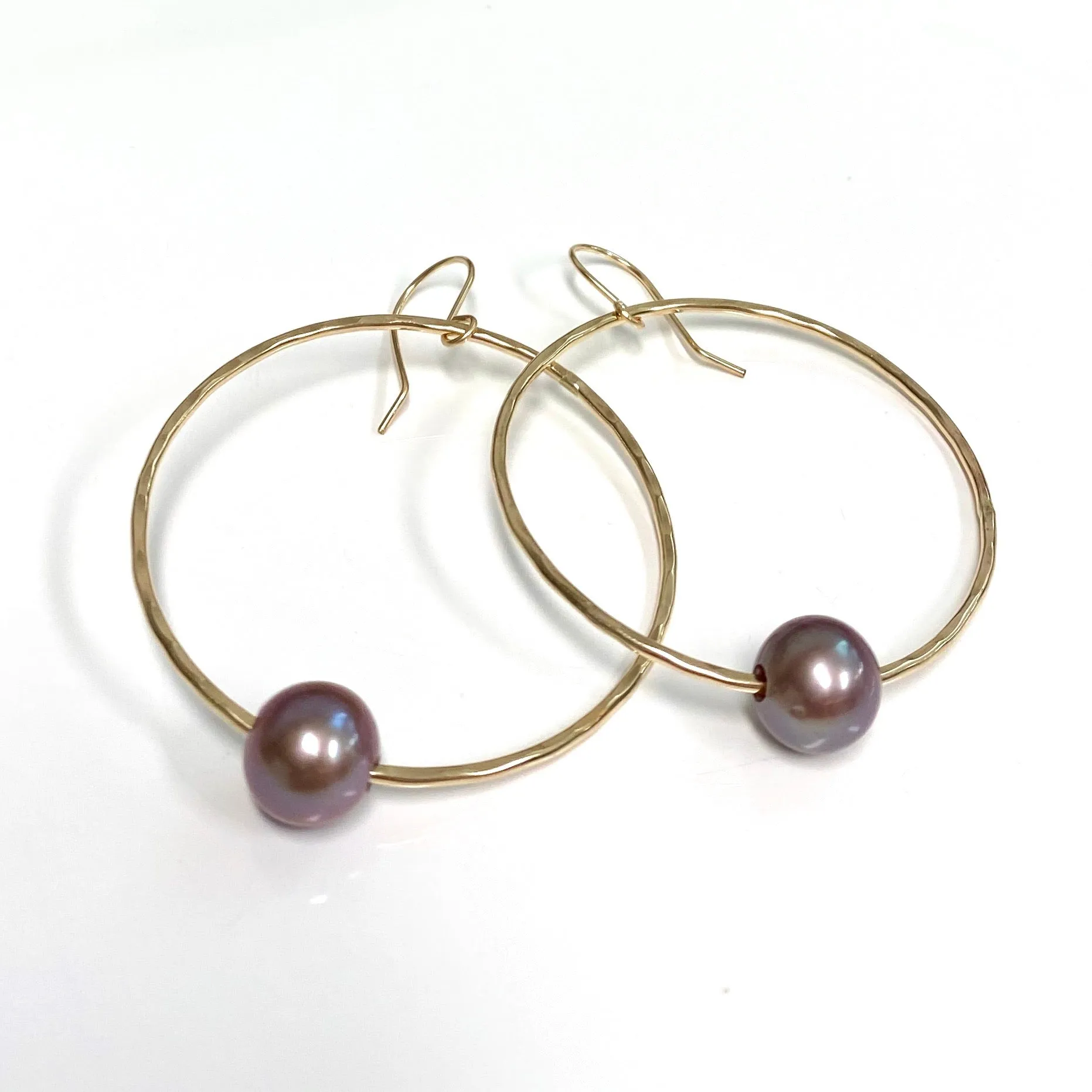 Earrings SIRENA - lavender Edison pearls (E591)