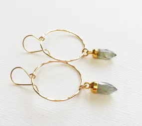 Earrings Zoe - labradorite (E271)