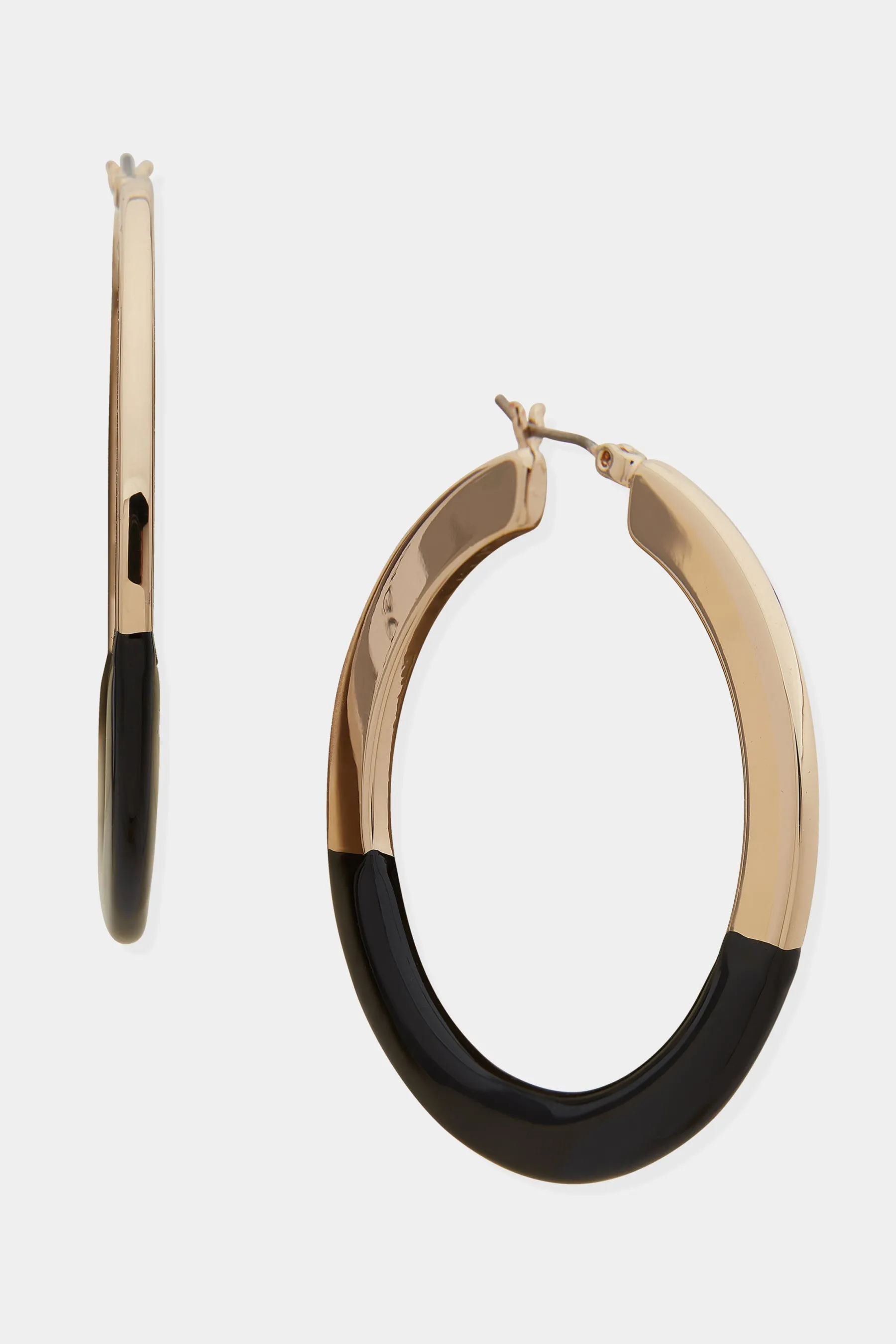 Enamel Hoop Earrings