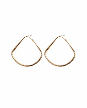 Fan Shape Hoop Earrings