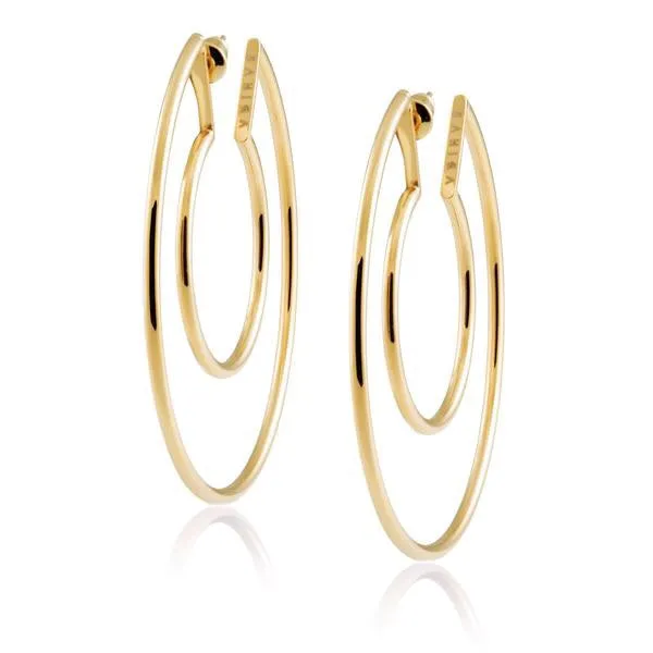 Faye Cutout Hoops by Sahira