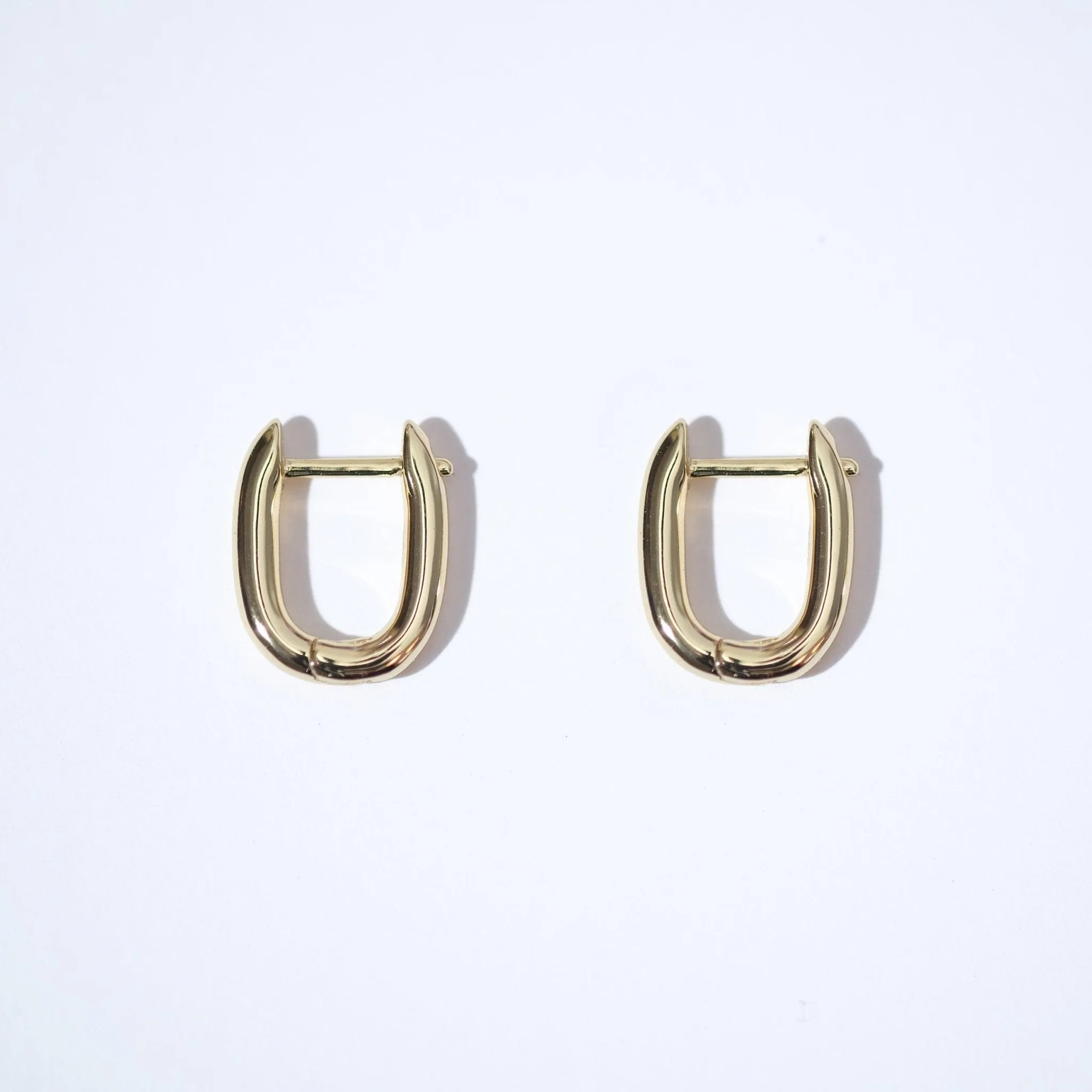 Fine Essentials - Paperclip Hoop Earrings