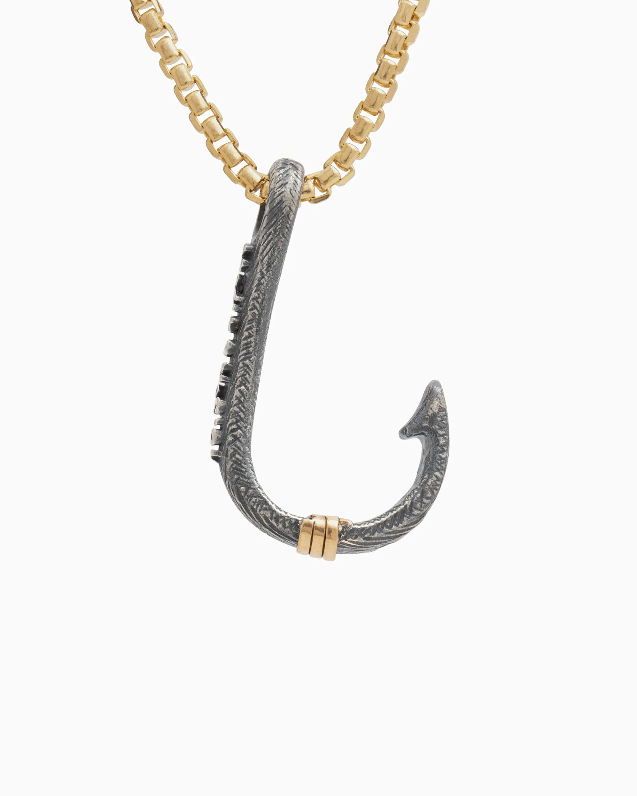 Fish Hook Pendant with St. John Coordinates