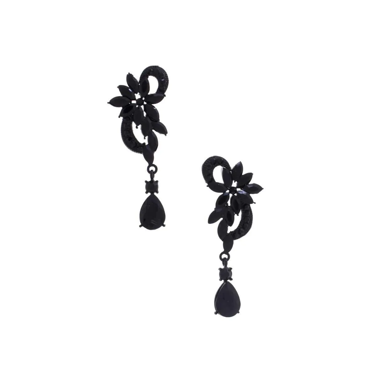 Flower Rhinestone Dangle Earring