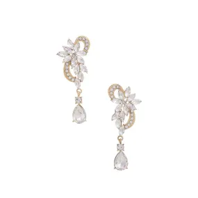 Flower Rhinestone Dangle Earring