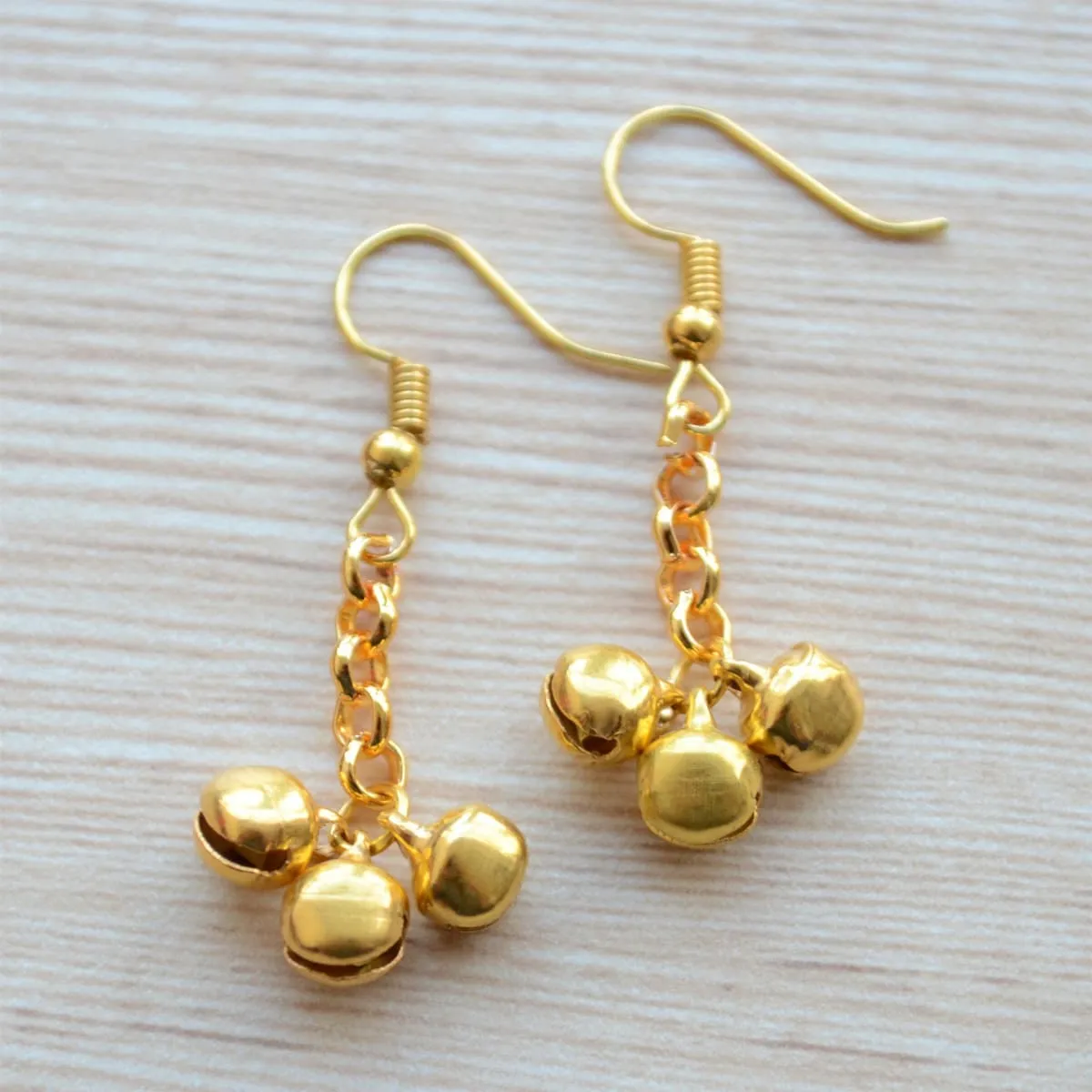 Gold and Silver Earring gift set, simple Indian Jhumki, Minimalist festival jewelry, Everyday dangle and drop earrings