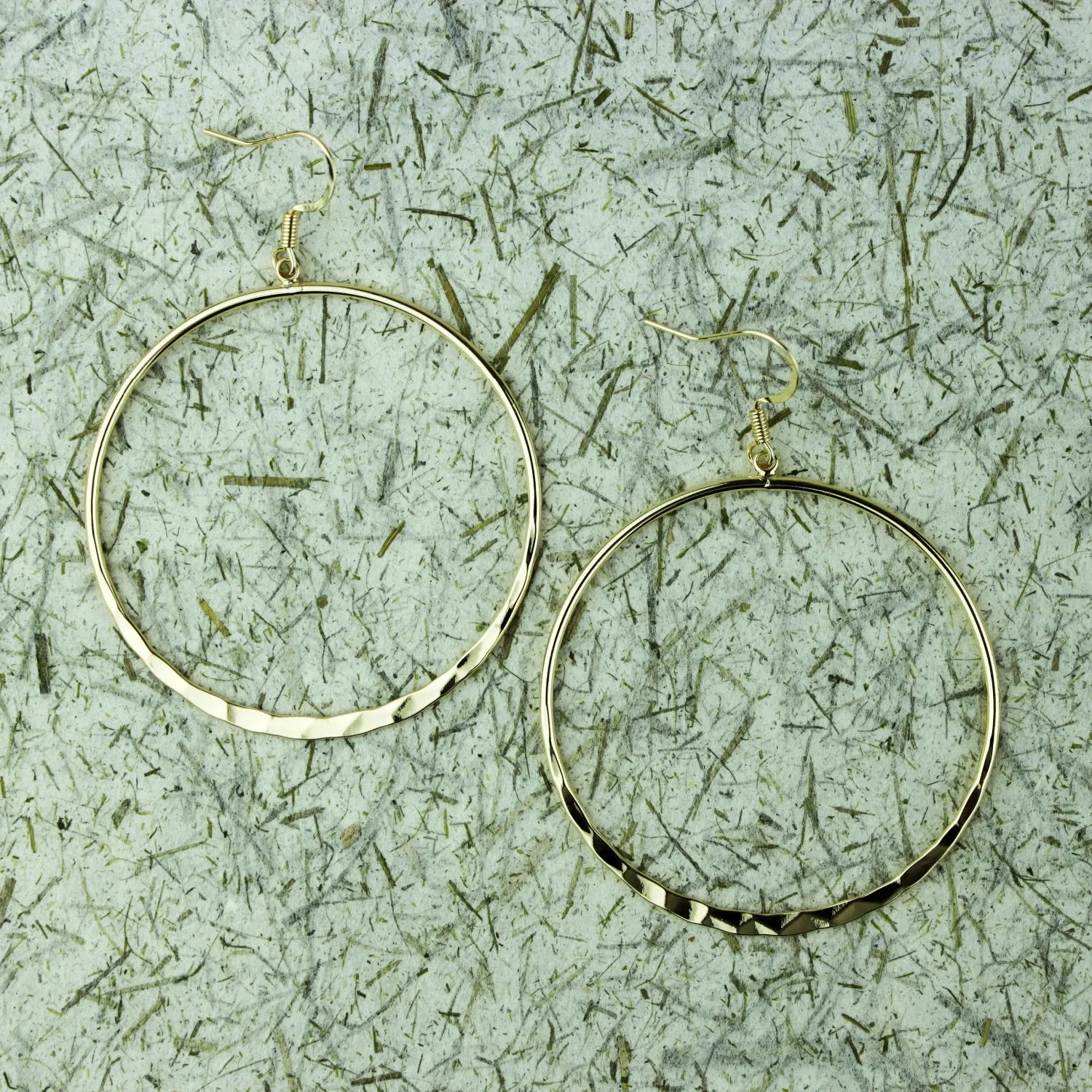 Golden Hammered Hoops