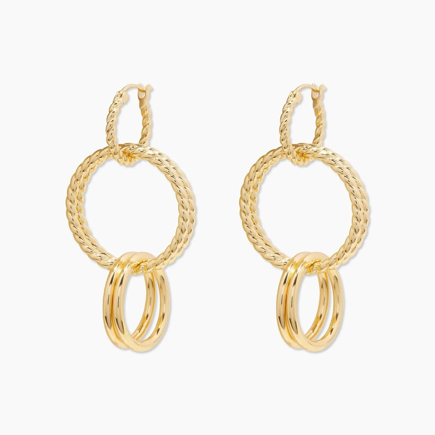 Gorjana Crew Versatile Hoops (gold)