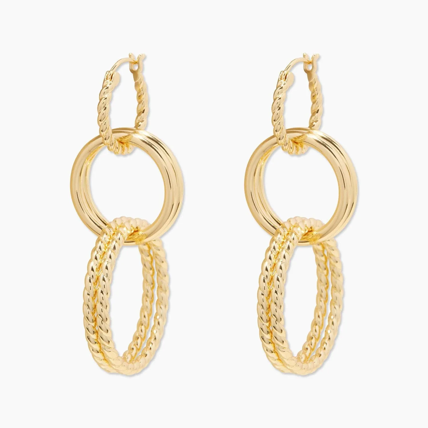 Gorjana Crew Versatile Hoops (gold)