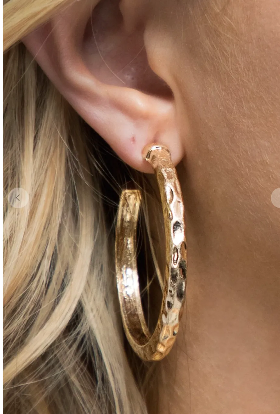 Hammered Hoops ( 2 colors )