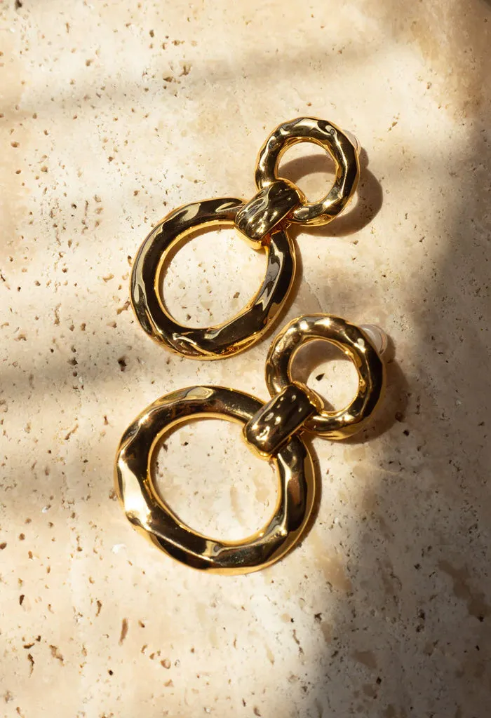 Hammered Loop Hoops