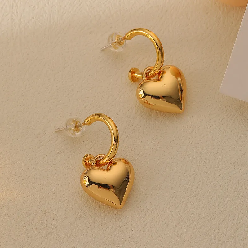 Heart Drop Earrings