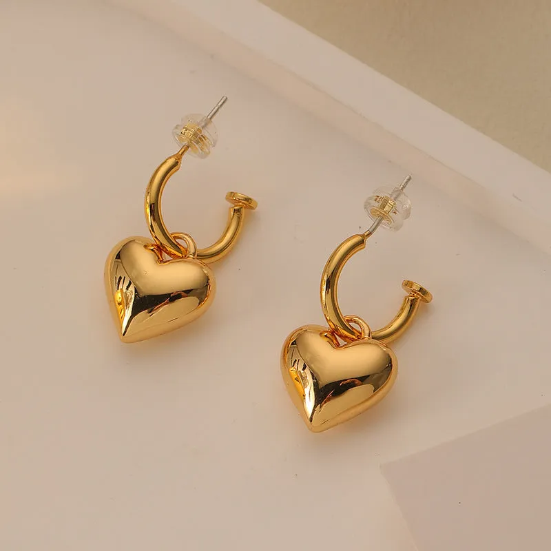 Heart Drop Earrings