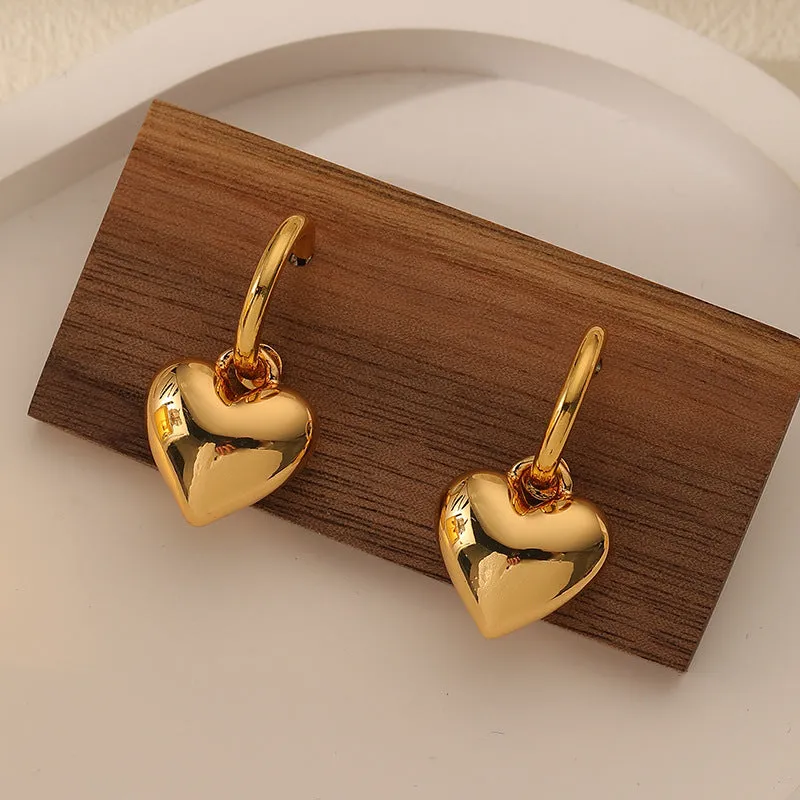 Heart Drop Earrings